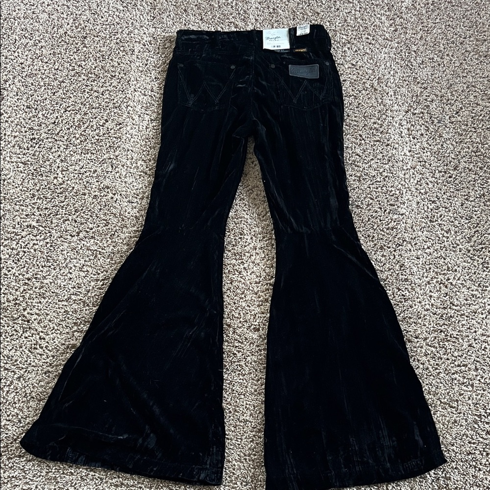 Wrangler Black Velvet Flare Jeans